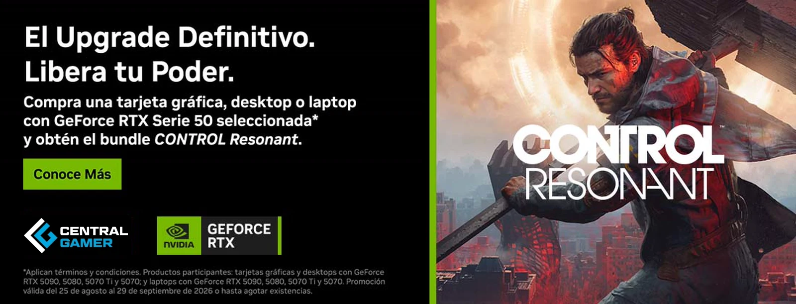 GeForce RTX Serie 50 con el bundle CONTROL Resonant