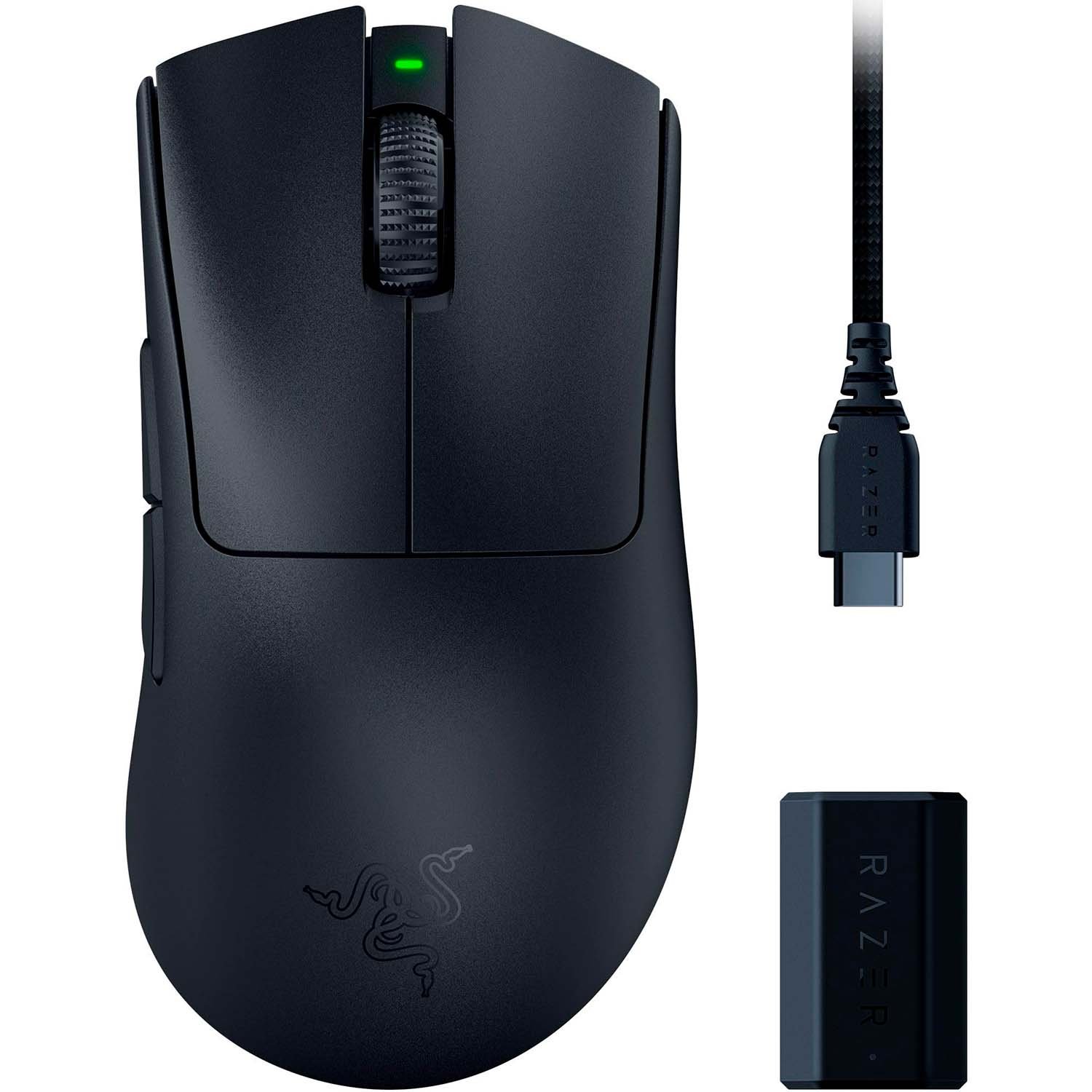 Mouse Gamer Razer Deathadder V3 Pro + HyperPolling Wireless Dongle Bundle